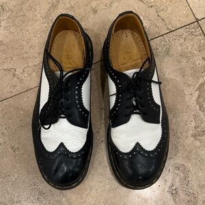 Dr. Martens 3989 Black and White Bex Brogues